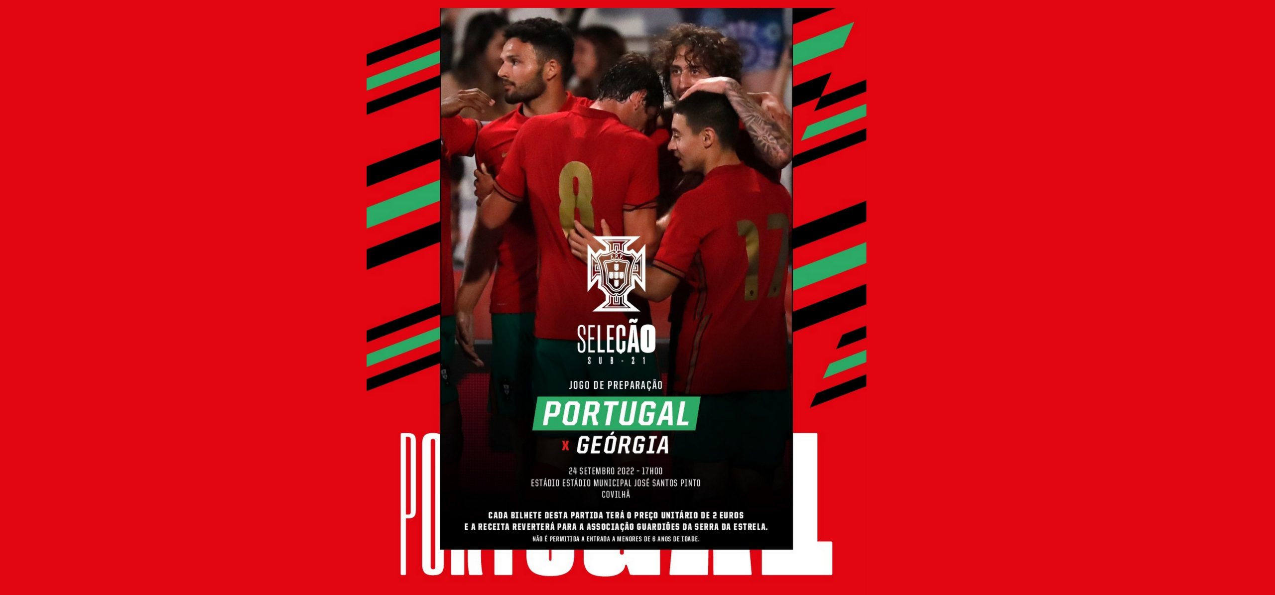 Bilhetes para o jogo Portugal – Geórgia no Santos Pinto disponíveis a